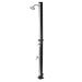 Fontana Clair Black + Sliver Swimming Pool Garden Solar Outdoor Shower - The Fountain Direct 
