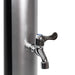 Fontana Clair Black + Sliver Swimming Pool Garden Solar Outdoor Shower - The Fountain Direct 