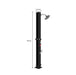 Fontana Frisch Matte Black Outdoor Solar Garden Rain Shower - The Fountain Direct 