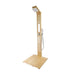 Fontana Ronda Brown Freestanding Wooden Outdoor Shower Panel - The Fountain Direct 