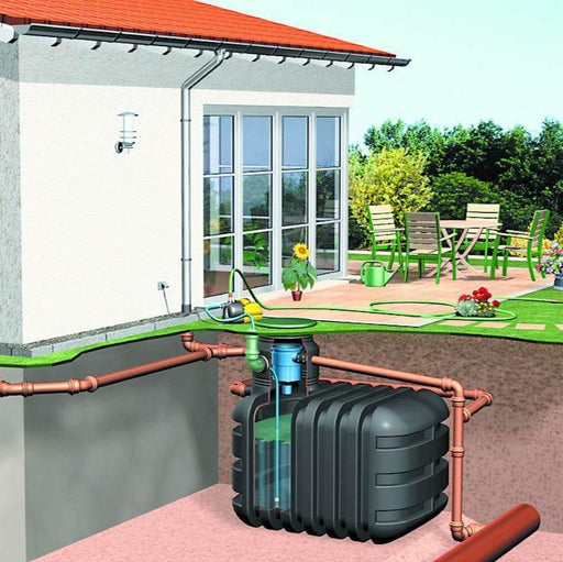 RainFlo 10,200-IG Commercial Rainwater Collection System – 10,200 Gallons - The Fountain Direct 