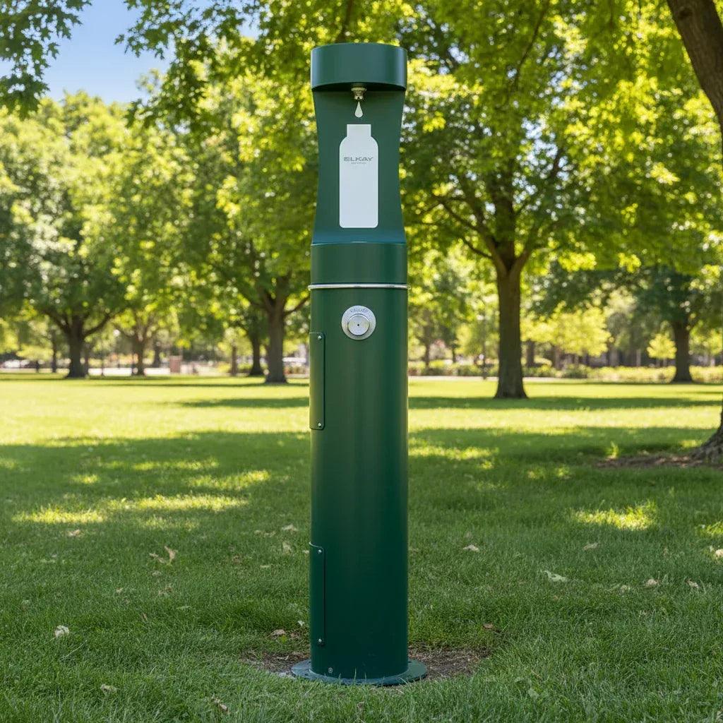 Elkay LK4400BFEVG ezH2O® Outdoor Bottle Filller – Non-Filtered, Non-Refrigerated - The Fountain Direct