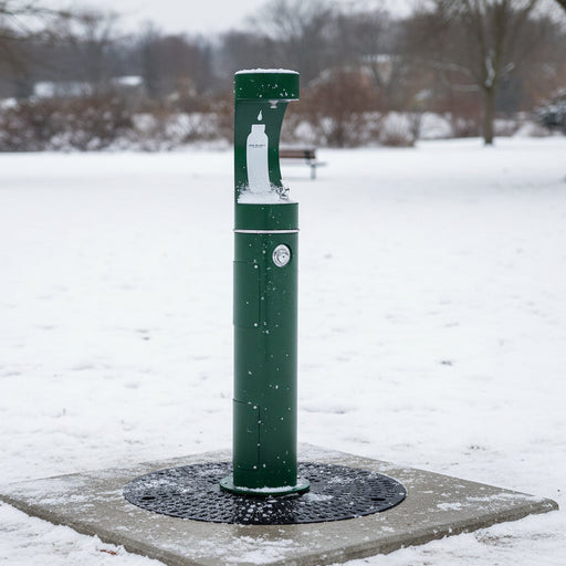 Elkay LK4400BFFRKEVG Outdoor Pedestal Bottle Filling Station – Freeze-Resistant - The Fountain Direct 