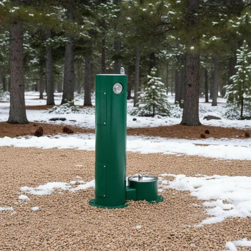 Elkay LK4400DBFRKEVG Outdoor Pedestal Fountain with Pet Drinking Station – Freeze-Resistant - The Fountain Direct