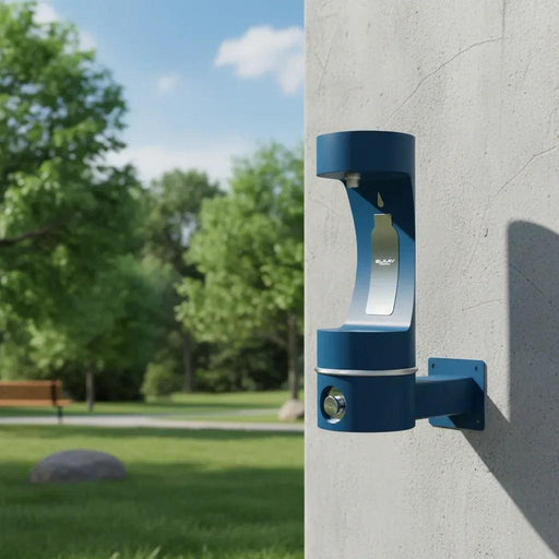 Elkay LK4405BFEVG Outdoor Wall-Mounted Bottle Filler – Single Arm Design - The Fountain Direct