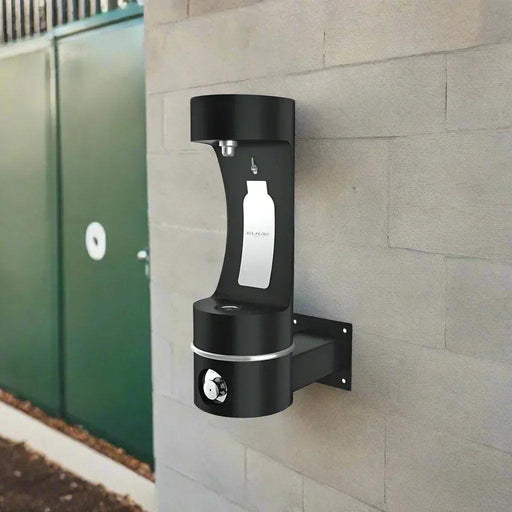 Elkay LK4405BFFRKEVG Outdoor Wall-Mounted Single Arm Bottle Filling Station – Freeze-Resistant - The Fountain Direct