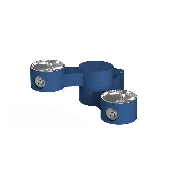 Elkay LK4406EVG Wall-Mounted Bi-Level Outdoor Drinking Fountain - The Fountain Direct