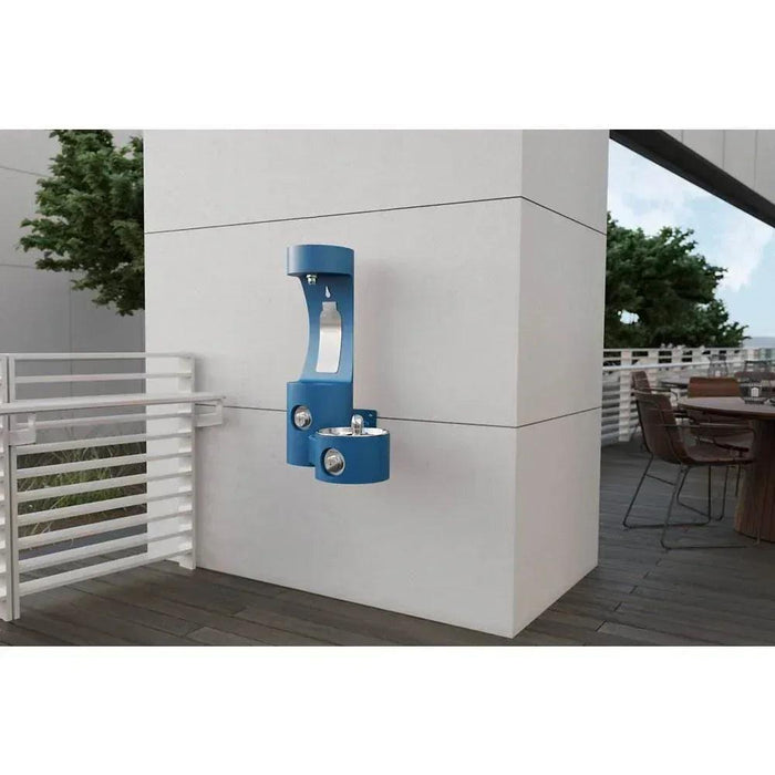 Elkay LK4408BFEVG Outdoor Wall-Mounted Hydration Station with Bottle Filler & Drinking Fountain - The Fountain Direct