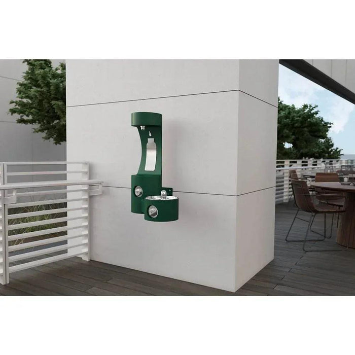 Elkay LK4408BFEVG Outdoor Wall-Mounted Hydration Station with Bottle Filler & Drinking Fountain - The Fountain Direct