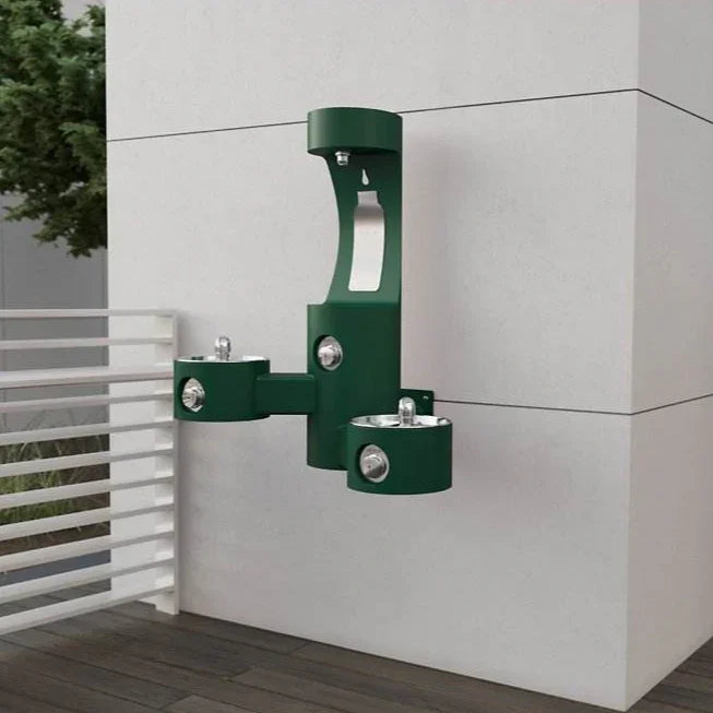 Elkay LK4409BFEVG ezH2O® Wall-Mounted Bottle Filling Station with Bi-Level Fountain - The Fountain Direct 