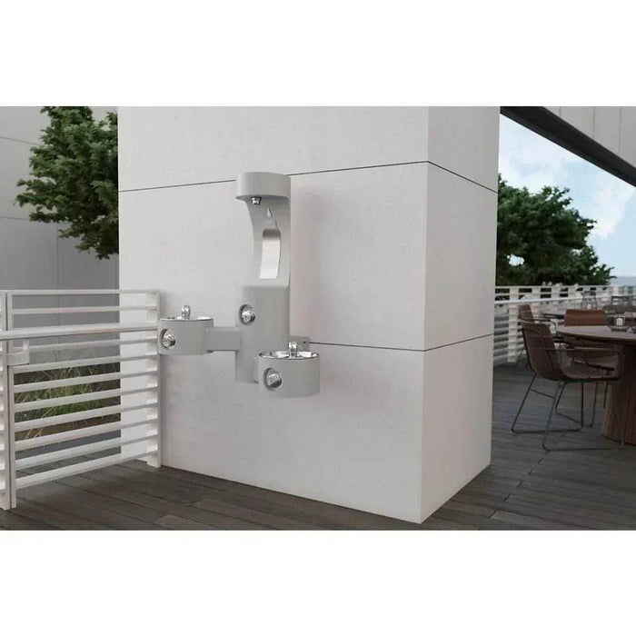 Elkay LK4409BFEVG ezH2O® Wall-Mounted Bottle Filling Station with Bi-Level Fountain - The Fountain Direct