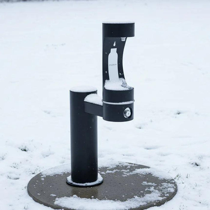 Elkay LK4410BFFRKEVG ezH2O® Single Pedestal Bottle Filling Station – Freeze-Resistant - The Fountain Direct
