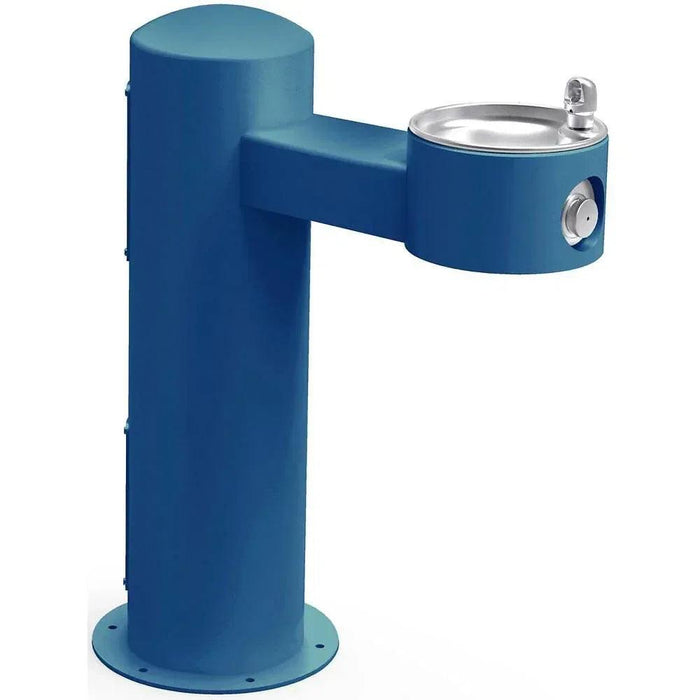 Elkay LK4410EVG ADA Outdoor Drinking Fountain – Single Pedestal, Vandal Resitant - The Fountain Direct