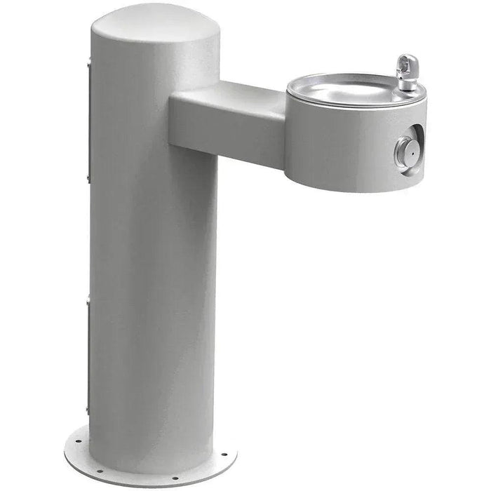 Elkay LK4410EVG ADA Outdoor Drinking Fountain – Single Pedestal, Vandal Resitant - The Fountain Direct