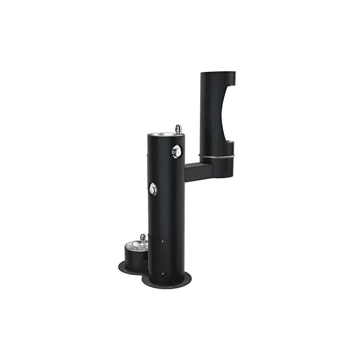 Elkay LK4420BF1LDBEVG ezH2O® Bi-Level Pedestal Bottle Filling Station with Pet Fountain - The Fountain Direct