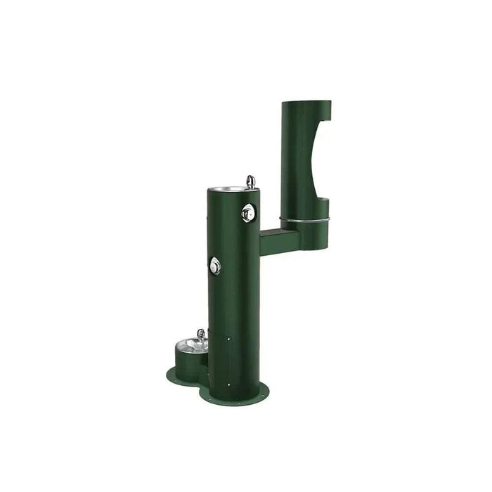 Elkay LK4420BF1LDBEVG ezH2O® Bi-Level Pedestal Bottle Filling Station with Pet Fountain - The Fountain Direct