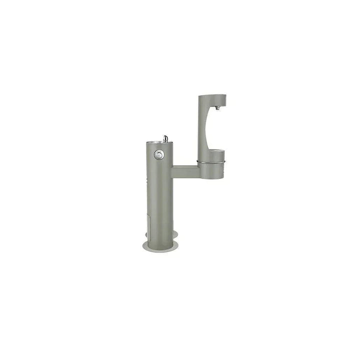 Elkay LK4420BF1LDBFRKEVG ezH2O® Bi-Level Pedestal Bottle Filling Station with Pet Fountain - Freeze-Resistant - The Fountain Direct