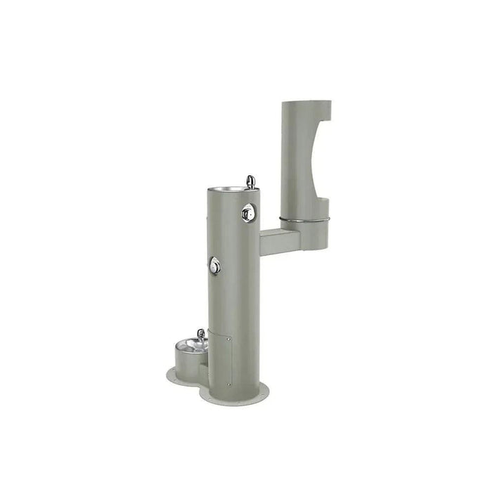 Elkay LK4420BF1LDBEVG ezH2O® Bi-Level Pedestal Bottle Filling Station with Pet Fountain - The Fountain Direct