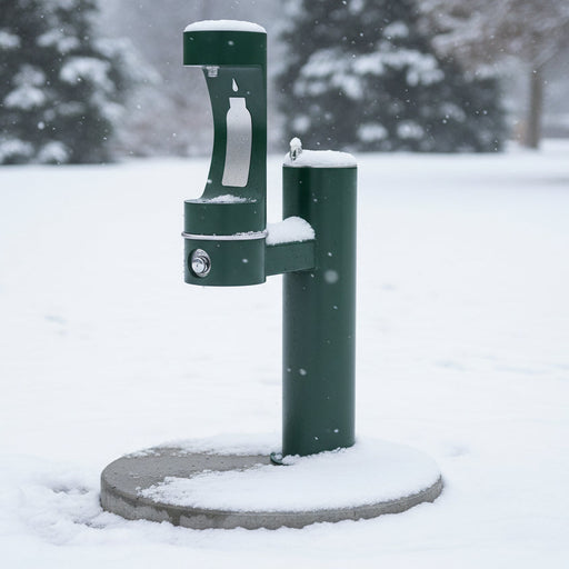 Elkay LK4420BF1LFRKEVG ezH2O® Bi-Level Pedestal Bottle Filling Station - The Fountain Direct 