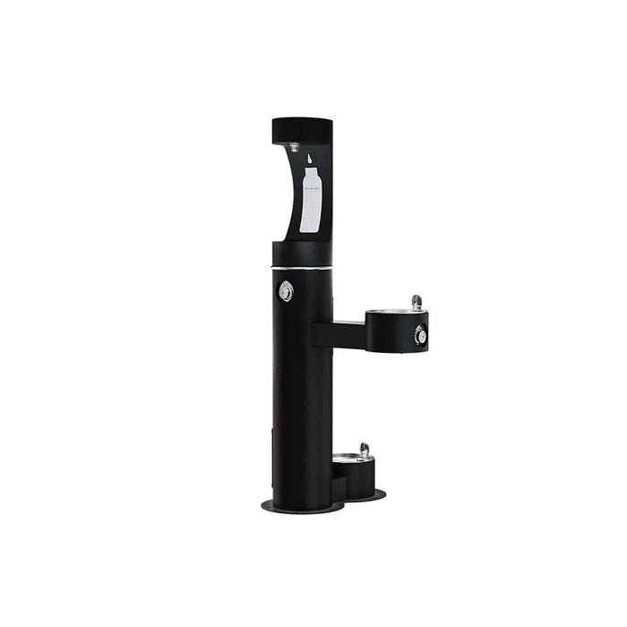 Elkay LK4420BF1UDBEVG ezH2O® Bi-Level Pedestal Bottle Filling Station with Pet Fountain - The Fountain Direct