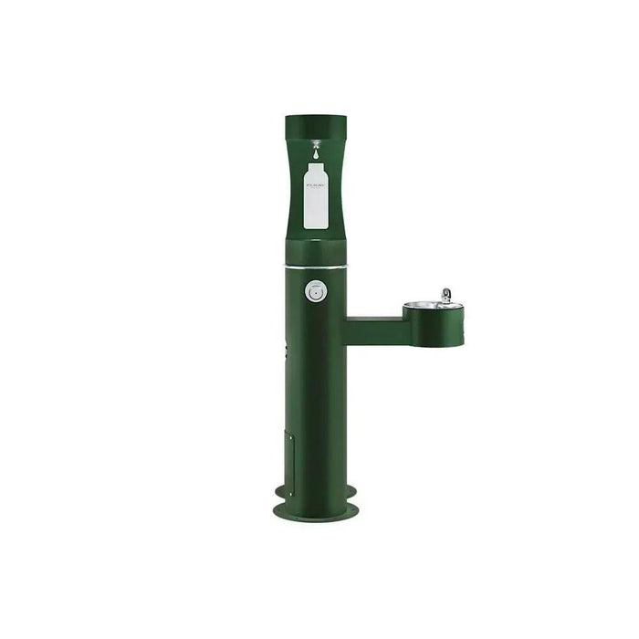 Elkay LK4420BF1UDBFRKEVG ezH2O® Bi-Level Pedestal Bottle Filling Station with Pet Fountain - Freeze-Resistant - The Fountain Direct