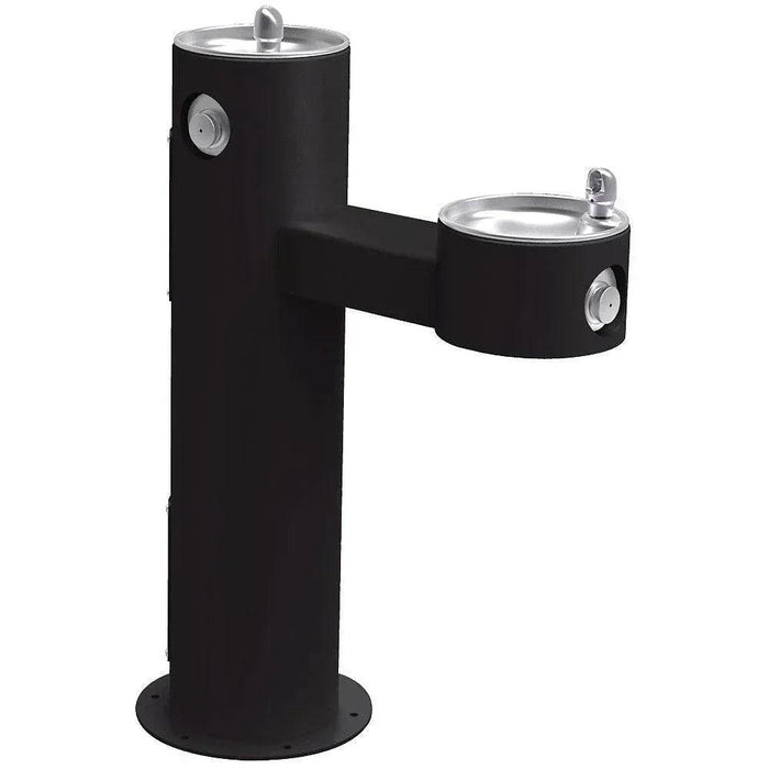 Elkay LK4420EVG Bi-Level Pedestal Drinking Fountain – Non-Filtered, Non-Refrigerated - The Fountain Direct