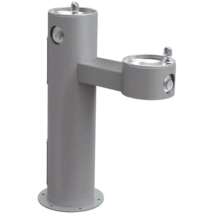 Elkay LK4420EVG Bi-Level Pedestal Drinking Fountain – Non-Filtered, Non-Refrigerated - The Fountain Direct