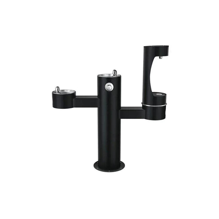 Elkay LK4430BF1LEVG ezH2O® Tri-Level Pedestal Bottle Filling Station, Vandal-Resistant - The Fountain Direct