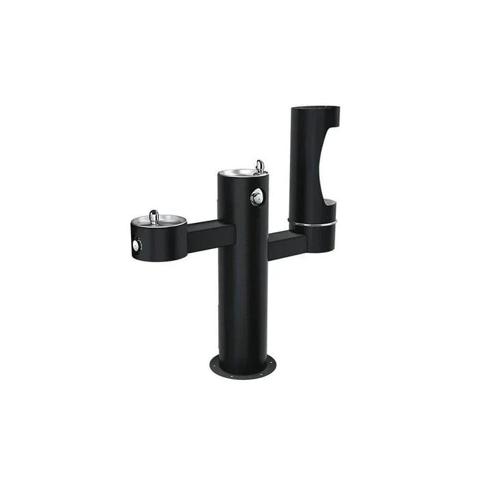 Elkay LK4430BF1LEVG ezH2O® Tri-Level Pedestal Bottle Filling Station, Vandal-Resistant - The Fountain Direct