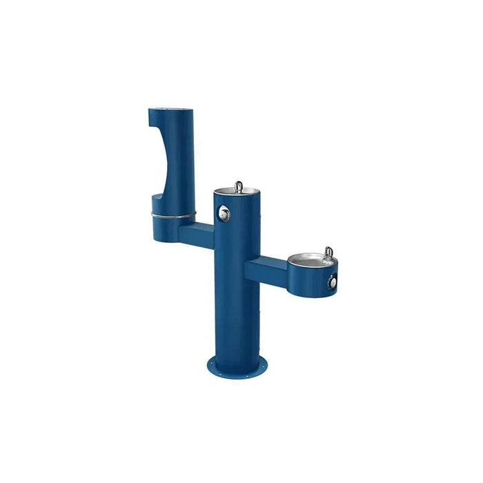 Elkay LK4430BF1MEVG ezH2O® Tri-Level Pedestal Bottle Filling Station, Heavy-Duty - ADA Compliant, - The Fountain Direct