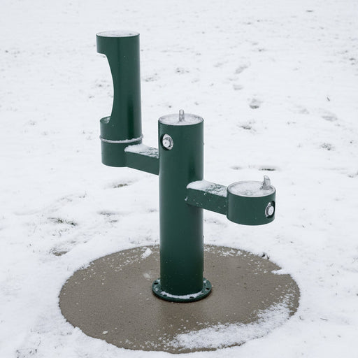 Elkay LK4430BF1MFRKEVG ezH2O® Tri-Level Pedestal Bottle Filling Station – Freeze-Resistant - The Fountain Direct 