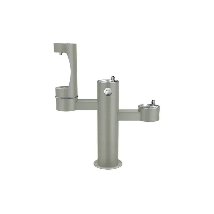 Elkay LK4430BF1MEVG ezH2O® Tri-Level Pedestal Bottle Filling Station, Heavy-Duty - ADA Compliant, - The Fountain Direct