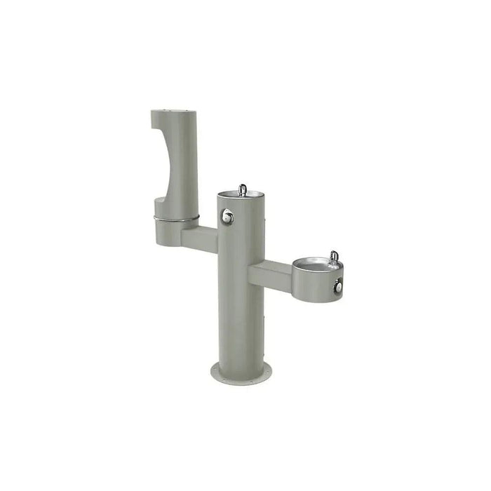 Elkay LK4430BF1MEVG ezH2O® Tri-Level Pedestal Bottle Filling Station, Heavy-Duty - ADA Compliant, - The Fountain Direct