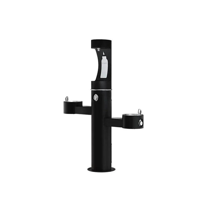 Elkay LK4430BF1UFRKEVG Outdoor Tri-Level Bottle Filling Station – Freeze-Resistant - The Fountain Direct