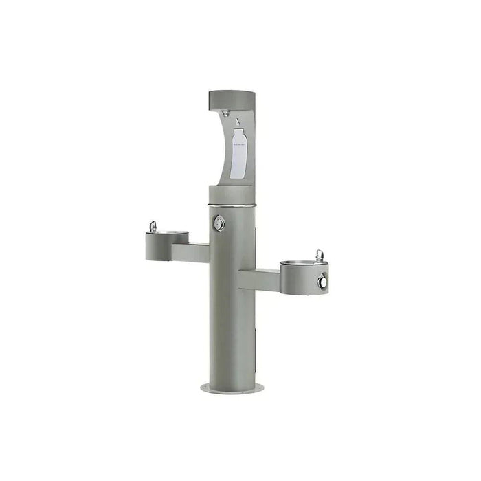 Elkay LK4430BF1UFRKEVG Outdoor Tri-Level Bottle Filling Station – Freeze-Resistant - The Fountain Direct