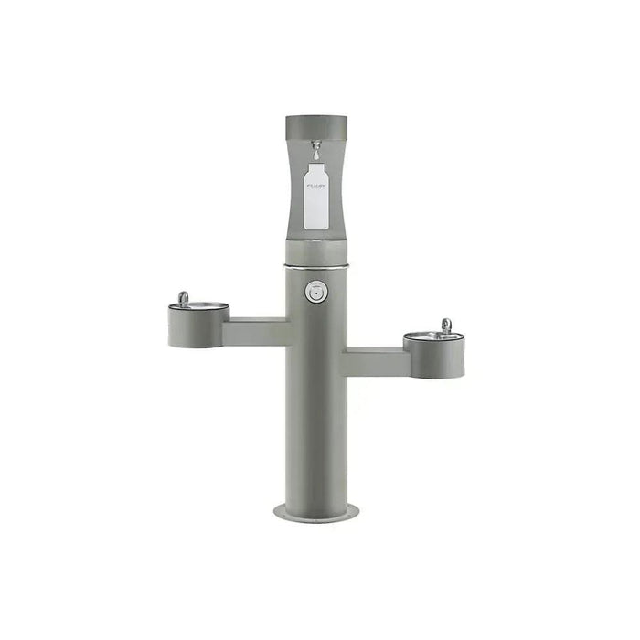 Elkay LK4430BF1UFRKEVG Outdoor Tri-Level Bottle Filling Station – Freeze-Resistant - The Fountain Direct