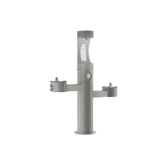 Elkay LK4430BF1UFRKEVG Outdoor Tri-Level Bottle Filling Station – Freeze-Resistant - The Fountain Direct