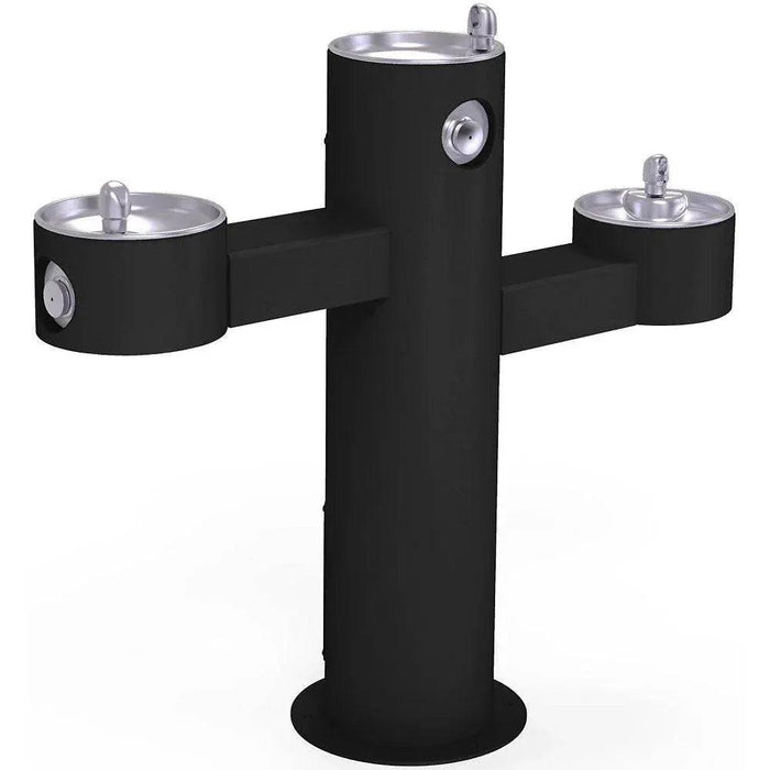 Elkay LK4430EVG Tri-Level Pedestal Drinking Fountain – Non-Filtered, Vandal-Resistant - The Fountain Direct