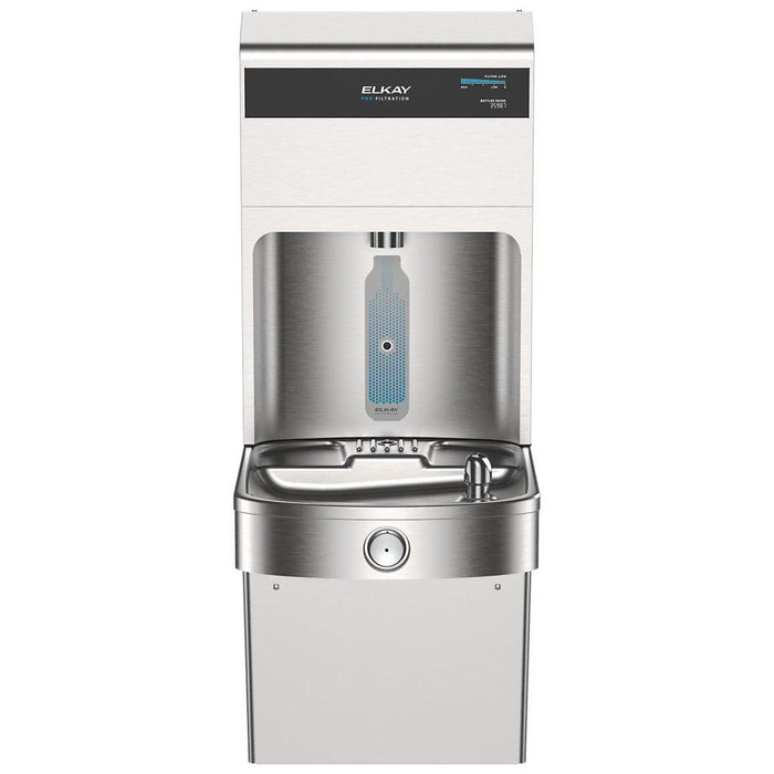Elkay LVRC8WSPRO-FSR5 Pro Filtration™ Vandal-Resistant Bottle Filling Station & ADA Cooler – Refrigerated, Sediment Prefilter - The Fountain Direct