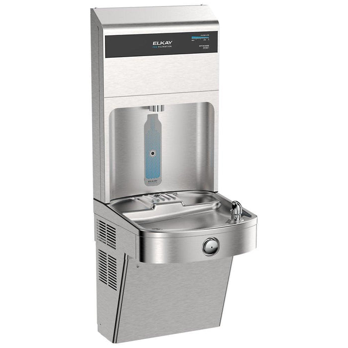 Elkay LVRC8WSPRO-FSR5 Pro Filtration™ Vandal-Resistant Bottle Filling Station & ADA Cooler – Refrigerated, Sediment Prefilter - The Fountain Direct