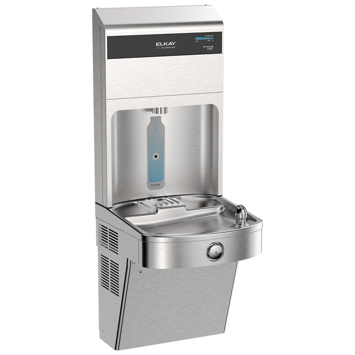 Elkay LVRC8WSPRO-FSR5 Pro Filtration™ Vandal-Resistant Bottle Filling Station & ADA Cooler – Refrigerated, Sediment Prefilter