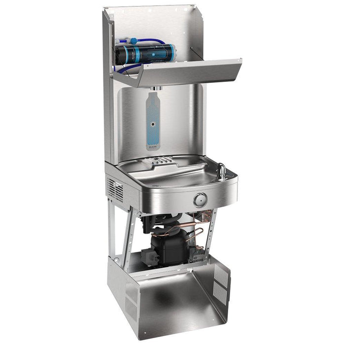 Elkay LVRC8WSPRO-UV Pro Filtration™ Vandal-Resistant Bottle Filling Station & ADA Cooler – Refrigerated, UV Protection - The Fountain Direct