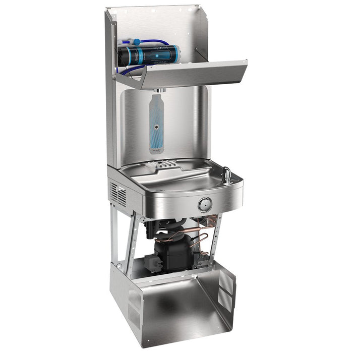 Elkay LVRC8WSPRO-UV Pro Filtration™ Vandal-Resistant Bottle Filling Station & ADA Cooler – Refrigerated, UV Protection