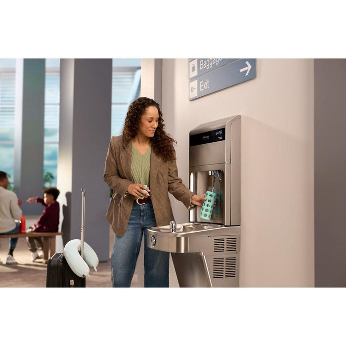 Elkay LVRCTL8WSPRO-FLP4 Pro Filtration™ Vandal-Resistant Bottle Filling Station & Bi-Level ADA Cooler – Refrigerated, Total PFAS + Lead Filter - The Fountain Direct