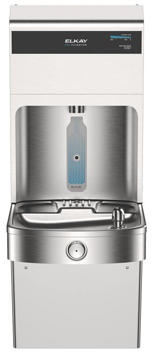 Elkay LVRC8WSPRO Pro Filtration™ Vandal-Resistant Bottle Filling Station & ADA Cooler – Refrigerated