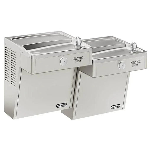 Elkay LVRCGRNTL8C Wall-Mounted Vandal-Resistant Bi-Level Water Cooler – Filtered & Refrigerated - The Fountain Direct