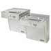 Elkay LVRCGRNTL8C Wall-Mounted Vandal-Resistant Bi-Level Water Cooler – Filtered & Refrigerated - The Fountain Direct