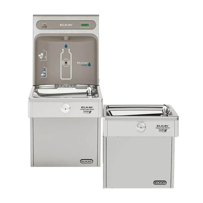 Elkay LVRCGRNTL8WSK Touchless Bottle Filler Station & ADA Drinking Fountain – Filtered - The Fountain Direct