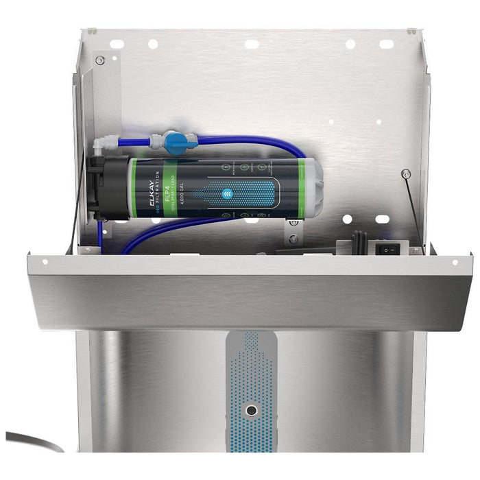 Elkay LVRCTL8WSPRO-FLP4 Pro Filtration™ Vandal-Resistant Bottle Filling Station & Bi-Level ADA Cooler – Refrigerated, Total PFAS + Lead Filter - The Fountain Direct