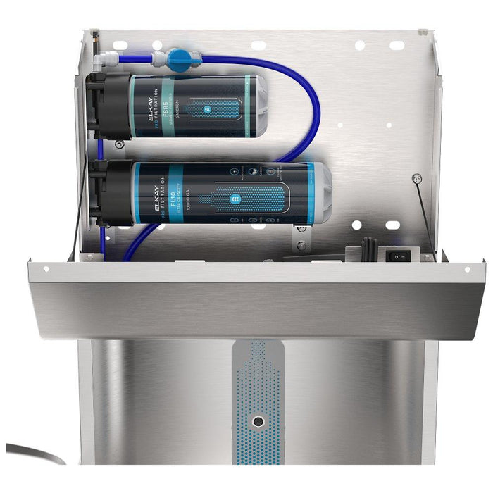 Elkay LVRCTL8WSPRO-FSR5 Pro Filtration™ Vandal-Resistant Bottle Filling Station & Bi-Level ADA Cooler – Refrigerated, Sediment Prefilter - The Fountain Direct